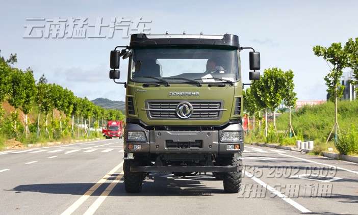 三橋卡車,重型卡車底盤,340馬力底盤,長途貨車底盤,駕乘感舒適,25噸專用車底盤,12.5-20人字花紋胎