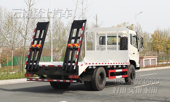 平板挖機車,挖掘機運輸車,挖機托運平板車,鉤機板,液壓爬梯車