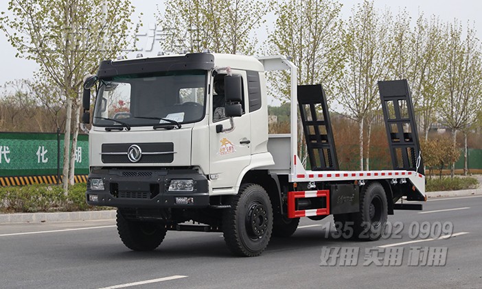 平板挖機車,挖掘機運輸車,挖機托運平板車,鉤機板,液壓爬梯車