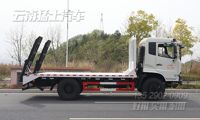 平板挖機車,挖掘機運輸車,挖機托運平板車,鉤機板,液壓爬梯車